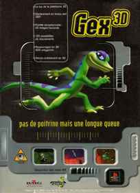Gex: Enter the Gecko - Advertisement Flyer - Front