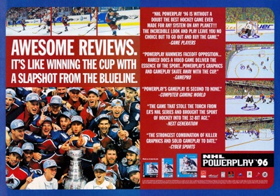 NHL Powerplay '96 - Advertisement Flyer - Front
