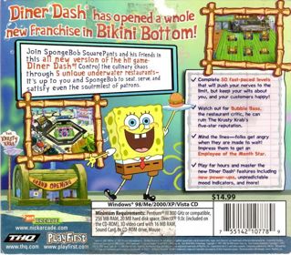 SpongeBob SquarePants: Diner Dash - Box - Back