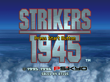 Strikers 1945 - Screenshot - Game Title Image