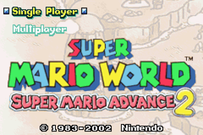 Super Mario Advance 2: Super Mario World - Screenshot - Game Title Image