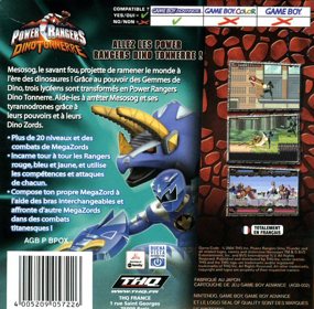Power Rangers: Dino Thunder - Box - Back
