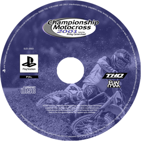Championship Motocross 2001 featuring Ricky Carmichael - Fanart - Disc
