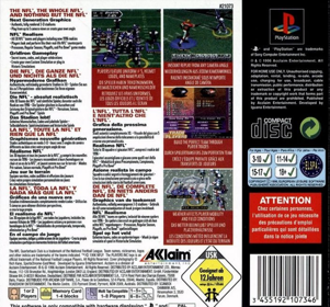 NFL Quarterback Club 97 - Box - Back Image