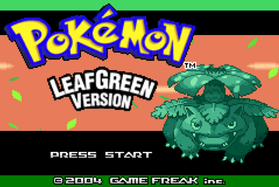 Pokémon LeafGreen Version - Screenshot - Game Title
