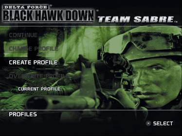 Delta Force: Black Hawk Down: Team Sabre - Screenshot - Game Title
