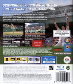 Grand Slam Tennis 2 - Box - Back