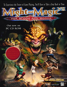 Might and Magic VII: For Blood and Honor - Advertisement Flyer - Front