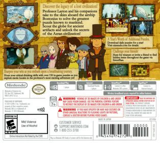 Professor Layton and the Azran Legacy - Box - Back
