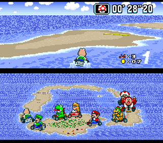 Super Mario Kart - Screenshot - Gameplay Image