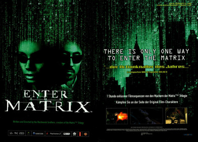 Enter the Matrix - Advertisement Flyer - Front