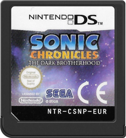 Sonic Chronicles: The Dark Brotherhood - Cart - Front
