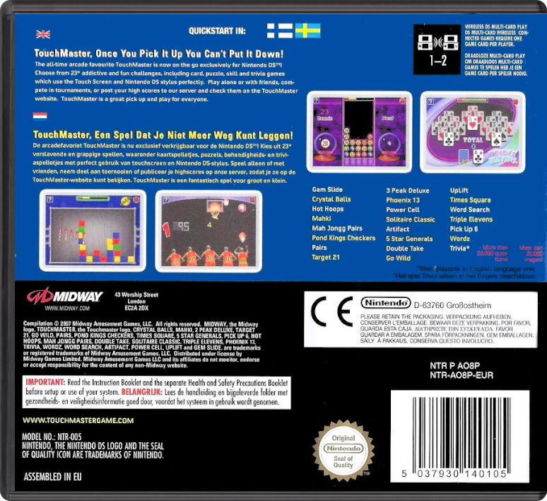 Touchmaster 5 TouchMaster Images - LaunchBox Games Database