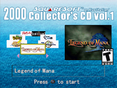 Squaresoft on PlayStation 2000 Collector's CD Vol. 3 - Screenshot - Game Title