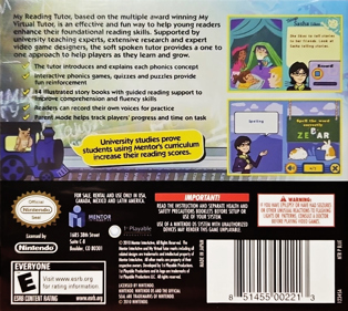 My Reading Tutor - Box - Back