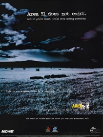 Area 51 - Advertisement Flyer - Front