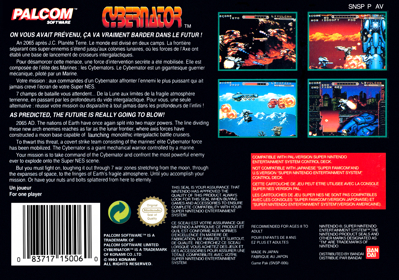 Cybernator - Box - Back