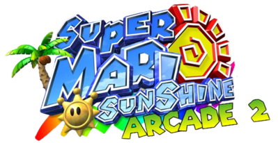 Super Mario Sunshine Arcade 2 - Clear Logo