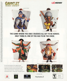 Gauntlet: Dark Legacy - Advertisement Flyer - Front