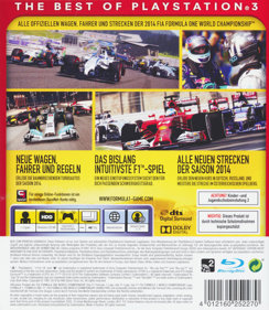 F1 2014 - Box - Back