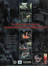 Resident Evil 2 - Advertisement Flyer - Front