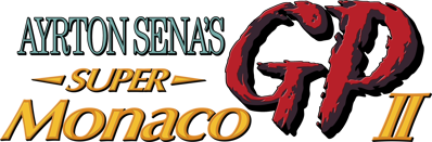 Ayrton Senna's Super Monaco GP II - Clear Logo Image