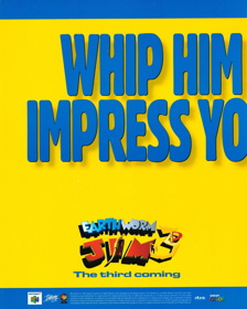 Earthworm Jim 3D - Advertisement Flyer - Front