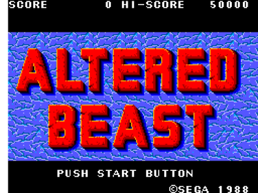 Altered Beast - Screenshot - Game Title Image