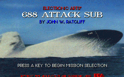 688 Attack Sub - Screenshot - Game Title