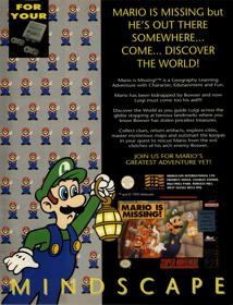 Mario is Missing! - Advertisement Flyer - Front