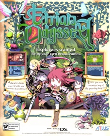 Etrian Odyssey - Advertisement Flyer - Front