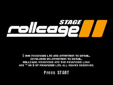 Rollcage: Stage II - Screenshot - Game Title Image