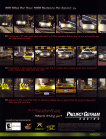Project Gotham Racing - Advertisement Flyer - Front