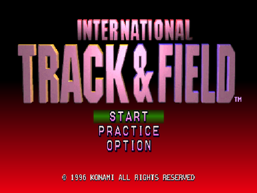 International Track & Field - Screenshot - Game Title Image