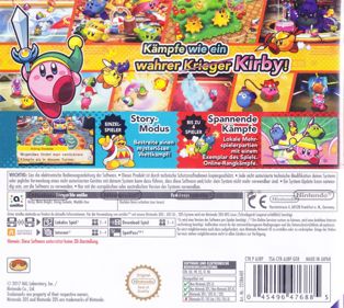 Kirby Battle Royale - Box - Back