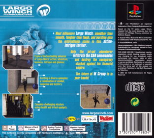 Largo Winch: Commando SAR - Box - Back Image