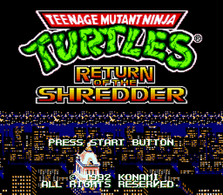 Teenage Mutant Ninja Turtles: The Hyperstone Heist - Screenshot - Game Title Image