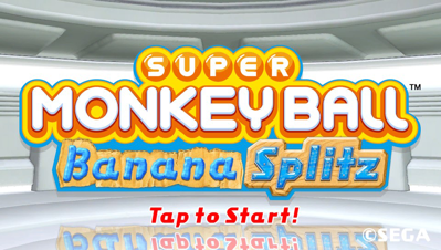Super Monkey Ball: Banana Splitz - Screenshot - Game Title