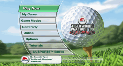 Tiger Woods PGA Tour 09 All Play - Screenshot - Game Select