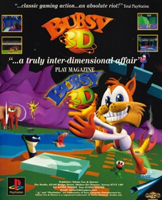 Bubsy 3D - Advertisement Flyer - Front