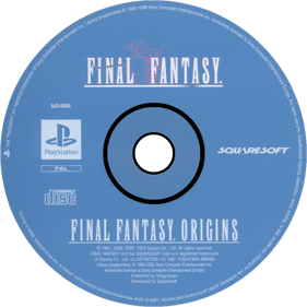 Final Fantasy Origins - Disc Image