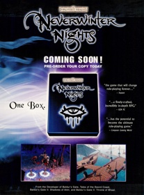 Neverwinter Nights - Advertisement Flyer - Front