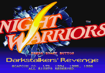 Night Warriors: Darkstalkers' Revenge - Screenshot - Game Title Image