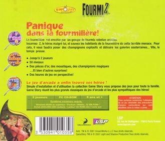 Antz: Panic in the Anthill! - Box - Back