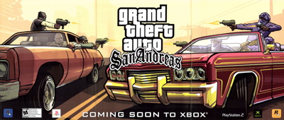 Grand Theft Auto: San Andreas - Advertisement Flyer - Front