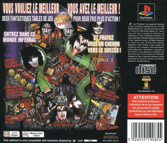 KISS Pinball - Box - Back Image