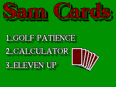 Sam Cards - Screenshot - Game Title Image