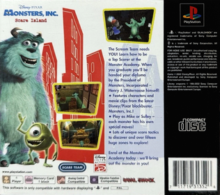 Disney-Pixar Monsters, Inc.: Scream Team - Box - Back