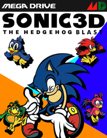 Sonic 3D Blast - Fanart - Box - Front