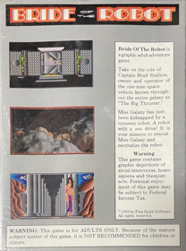 Bride of the Robot - Box - Back